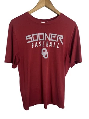 Oklahoma Sooners Men’s Baseball Nike Team Issued Shirt Size Large - Image 1 of 4