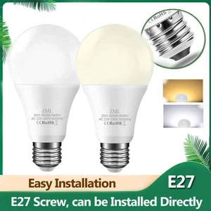 LED Bulb E27 3W5W7W10W12W15W18W20W30W  Cool/Warm White Globe Light - Picture 1 of 18