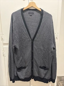 Structure Men’s Button Cardigan Size XL 100% Cotton Navy Blue - Picture 1 of 4