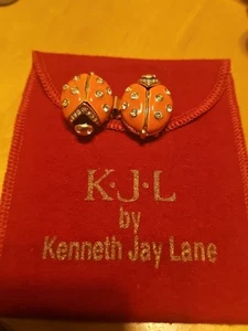RARE KJL KENNETH J LANE Lady Bug Necklace Clasp For Triple Strand Necklace #46 - Picture 1 of 14