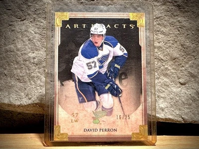 2013-14 Upper Deck Artifacts - David Perron #19 - 16 /25 - Image 1 of 3