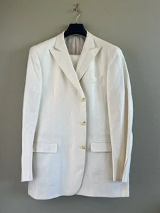 Mens Brooks Brothers Gatsby 2 Piece Flax Linen Suit 44 L - Picture 1 of 15