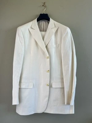 Mens Brooks Brothers Gatsby 2 Piece Flax Linen Suit 44 L - Image 1 of 4