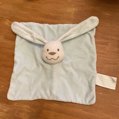 Doudou Plat Lapin Blanc Bleu KIMBALOO LA HALLE - Photo 1/3