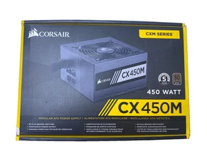 Corsair CX450M 450W 80PLUS Bronze Modular Power Supply - Includes All Cables - Afbeelding 1 van 9