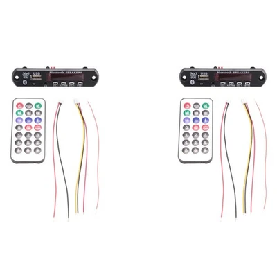 2X Bluetooth 5.0 MP3 Decoder Board DC 5V 12V Car FM Radio Module Support TF4762 - Bild 1 von 4