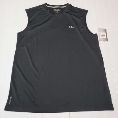 Champion Vapour Muscle Tank Top Activewear Shirt Mens Size M Medium Black - image 1 of 4