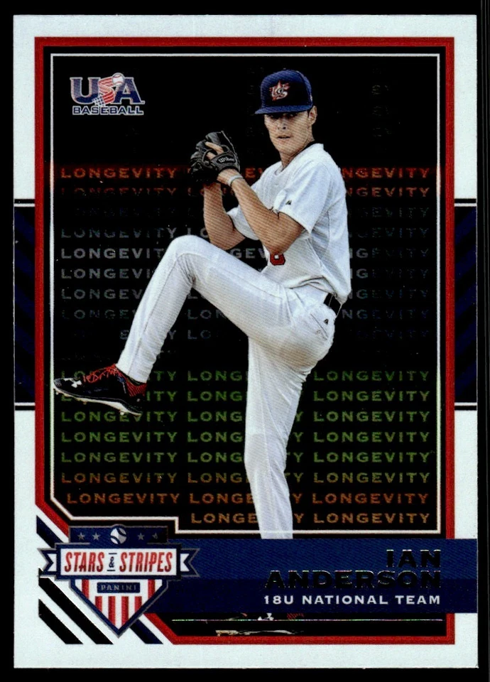 2017 Panini Stars and Stripes Longevity Ian Anderson USA #69 - Image 1 of 2