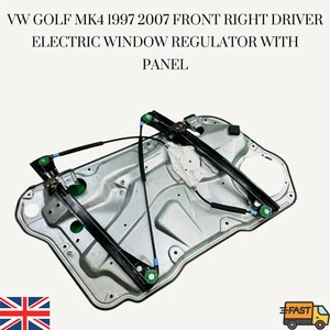 Electric Window Regulator VW Golf MK4 Driver Front Right Panel 1J4837462 - Picture 1 of 4