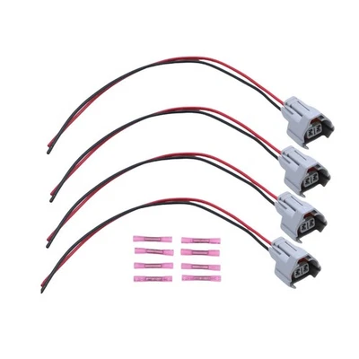 4 Fuel Injectors Connector For Mazda 3 2012-2016 CX-5 2013-2015 MX-5 2016-2018 - Image 1 of 4