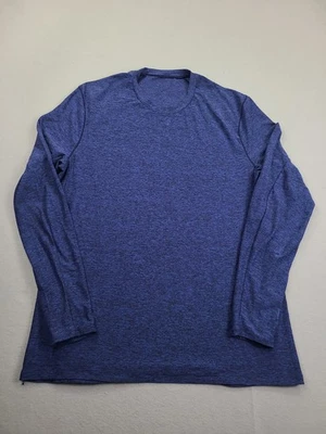 Camisa Lululemon Surge Cálida Manga Larga Para Hombre XL Azul Rendimiento Bolsillo Foto 1 de 4