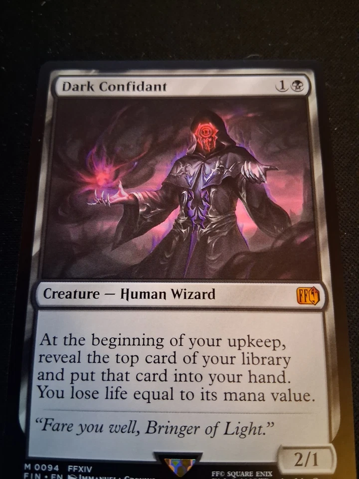 MTG FINAL FANTASY  DARK CONFIDANT  RARE - Image 1 of 1