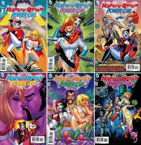 Harley Quinn & Power Girl Comic (6) Ausgabe Set #1 2 3 4 5 6 Erstdruck DC - Bild 1 von 1