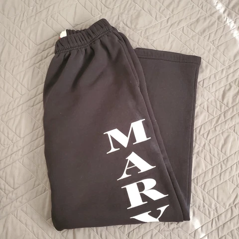 Vintage Maryland Sweatpants Mens Large Black Dodger Made in USA Tapered Cover