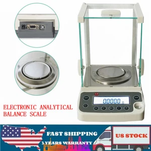 120 x 0.0001g 0.1mg Digital Electronic Analytical Balance Precision Lab Scale - Picture 1 of 10