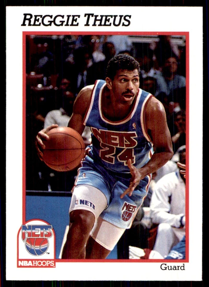 1991-92 Hoops Reggie Theus New Jersey Nets #138 - Image 1 of 2