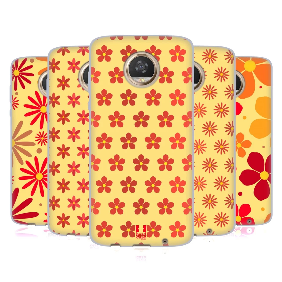HEAD CASE DESIGNS FLORAL PATTERN SOFT GEL CASE FOR MOTOROLA PHONES - Image 1 of 4