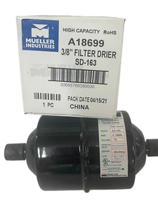 New Mueller Refrigeration Drymaster 3/8 Liquid Line Filter Drier  A18699, SD-163 - Picture 1 of 5