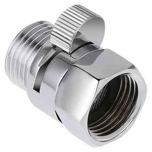 Shower Head Flow Restrictor Control Valve Shut Off 1/2 Chrome - Picture 1 of 3