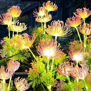 Solar Garden Lights, 6 Pack Solar Flower Lights,18 Head Waterproof Flower Lights - Picture 1 of 6