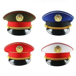 Hombres Ejército Sombrero Estrella Insignia Oficial Gorra Soldado Vestido Elegante Disfraz Militar Nuevo - Imagen 1 de 16