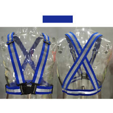 Hi Viz Vest High Vis Safety Visibility Waistcoat Reflective Belt Cycling Strap‹