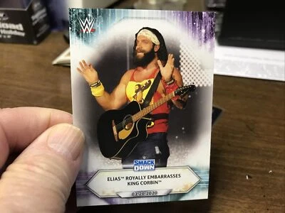 2021 Topps WWE Base Card #39 Elias Royally Embarrasses King Corbin - Image 1 of 2