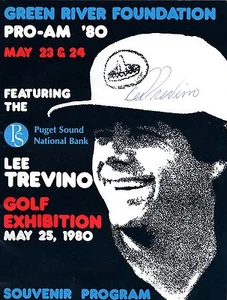 JSA Lee Trevino Autograph Signed 1980 Program The Merry Mex Supermex TRB 056 - Picture 1 of 1