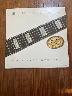 B.B. KING  LP  Six Silver Strings (50th Album) 1985 MCA 5616 NM/EX Record Club - Image 1 of 4