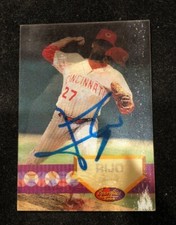 JOSE RIJO 1994 PINNACLE AUTOGRAPHED SIGNED AUTO BASEBALL CARD 112 REDS