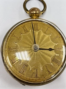 George II/III Pocket Watch Andrew Reed London Ormolu Case Fusee Movement Working - Picture 1 of 8