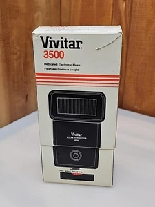Vintage Vivitar Zoom Thyristor 3500 Dedicated Electronic Flash Zoom DM/C - Picture 1 of 5