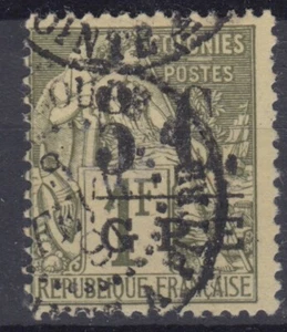 GUADELOUPE : ALPHEE DUBOIS SURCHARGE N° 11 - OBLITERATION CHOISIE - Imagen 1 de 2