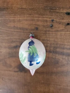 Christmas Ornament Mercury Glass Woman Pine Tree Pink Blue Poland Vintage - Picture 1 of 6