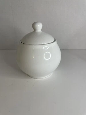 Dansk White Porcelain Sugar Bowl  with Lid. Made in  Portugal - Image 1 of 4