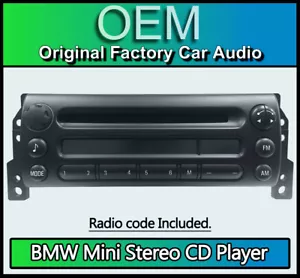 BMW Mini JCW CD player, Mini Business car stereo Mini R50, R52, R53 radio unit - Picture 1 of 4