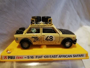 politoys fiat 128 east africa safari 1/24 con box originale incompleta - Foto 1 di 12