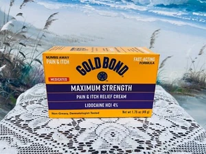 Gold Bond Medicated Maximum Strength Pain & Itch Relief Cream - 1.75 oz. 4/26 - Picture 1 of 4