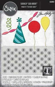 Neu Sizzix Thinlits Celebrate 8 Stck./Prägung #666861 Einzelhandel 20,99 $ Tim Holtz Tresor - Bild 1 von 11