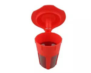 Reusable Ground Coffee Filter, Pod Coffee Makers Stainless Steel, Orange - Picture 1 of 4