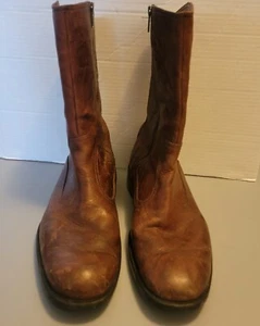 Rockport Men's Brown Distressed Mid Calf Boots Mens 9.5 Pre-owned  - Picture 1 of 12
