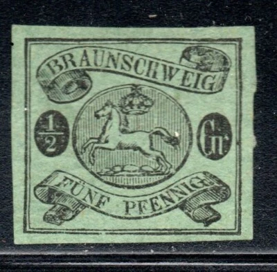 GERMANY, BRAUNSCHWEIG , ESCUDO, 1861, 1/2 Gr  ( JUN-167) - Image 1 of 2