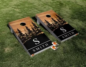Juego laminado de vinilo envoltura de madera bosque nombre personalizado nombre personalizado - Imagen 1 de 5