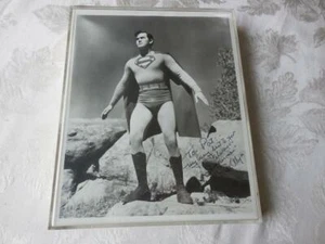 Kirk Alyn 1948 Superman DC Comic Brillante Foto Vintage Firmada a Mano Autógrafo - Imagen 1 de 2