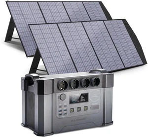 ALLPOWERS Power Station Portátil 2400W con 2x Panel Solar Plegable 200W - Imagen 1 de 16