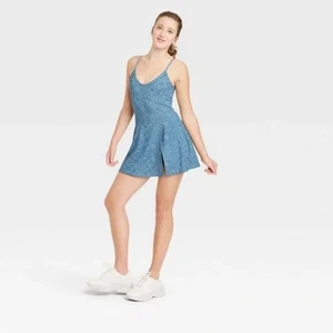 Women's Corset Detail Active Dress - JoyLab Blue - Picture 1 of 2