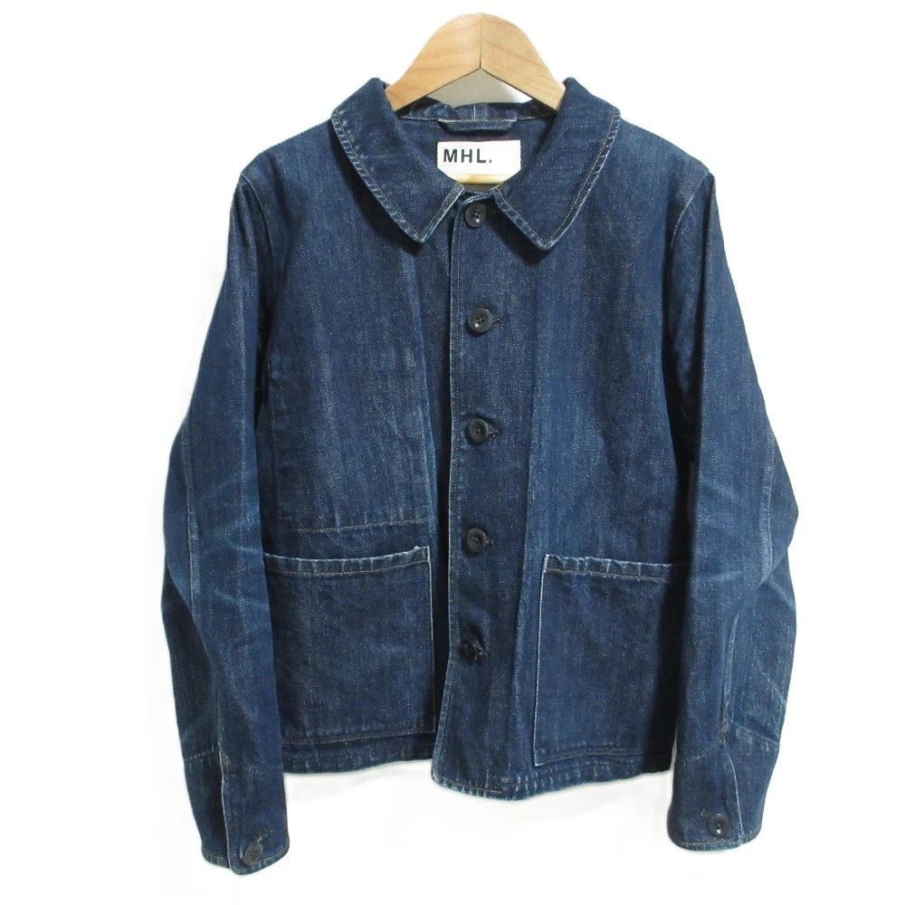 MHL. MARGARET HOWELL denim jacket coverall size 36 in indigo blue