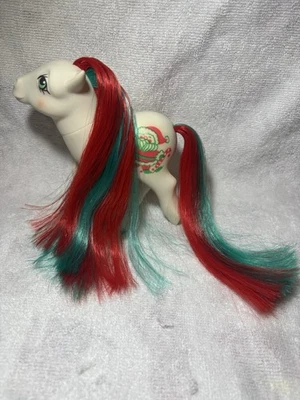 My Little Pony Merry Treats Natal Papai Noel Vintage 1984 G1 falhas amareladas - Imagem 1 de 4