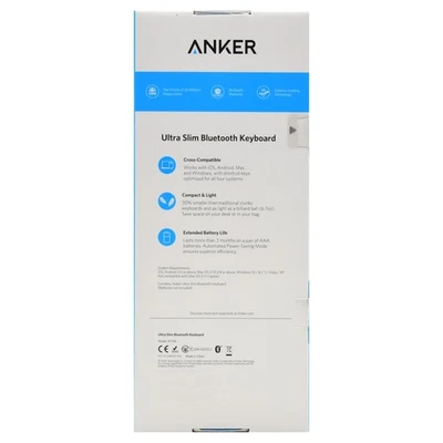 Anker 98ANSLM78-WBTA Bluetooth Ultra-Slim Keyboard for Tablets - Image 1 of 4