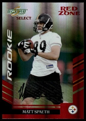 2007 Score Select #405 Matt Spaeth Autographs Red Zone #/25 - Image 1 of 2
